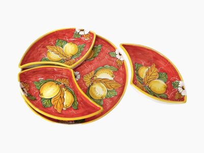 Antipastiera Girandola - L'Arte in Ceramica Vietrese