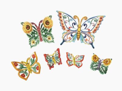 Farfalle traforate - L'Arte in Ceramica Vietrese