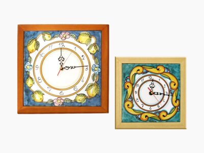 Orologio con cornice in legno - L'Arte in Ceramica Vietrese