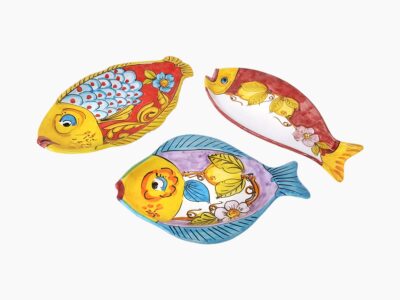 Piatto pesce - L'Arte in Ceramica Vietrese