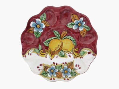 Piatto portauova PASQUA - L'Arte in Ceramica Vietrese